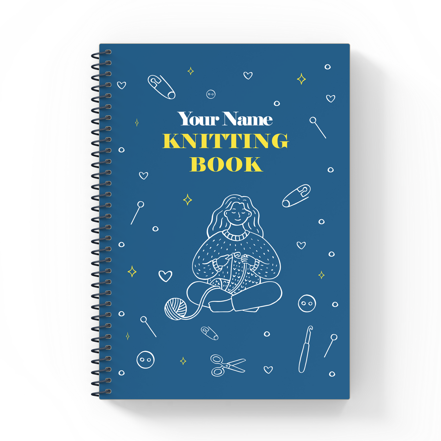 Personalized Knitting Book / Multicolor / Knitter Girl