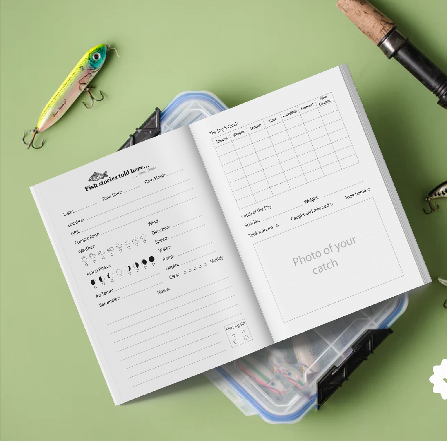 Fishing Log Book / Fly Fishing Log & Diary