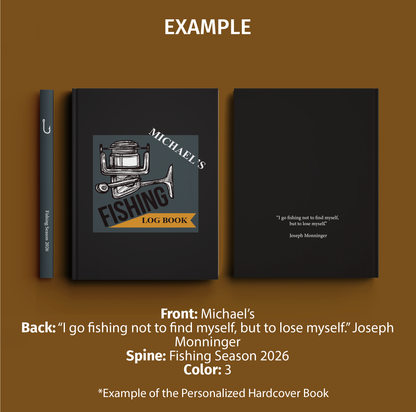 Fishing Log Book / FREE Personalization / Angler’s Catch Tracker