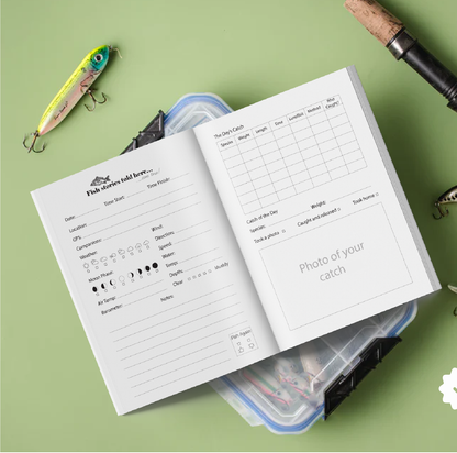 Personalized Fishing Log Notebook - A5 / A4 / US Letter