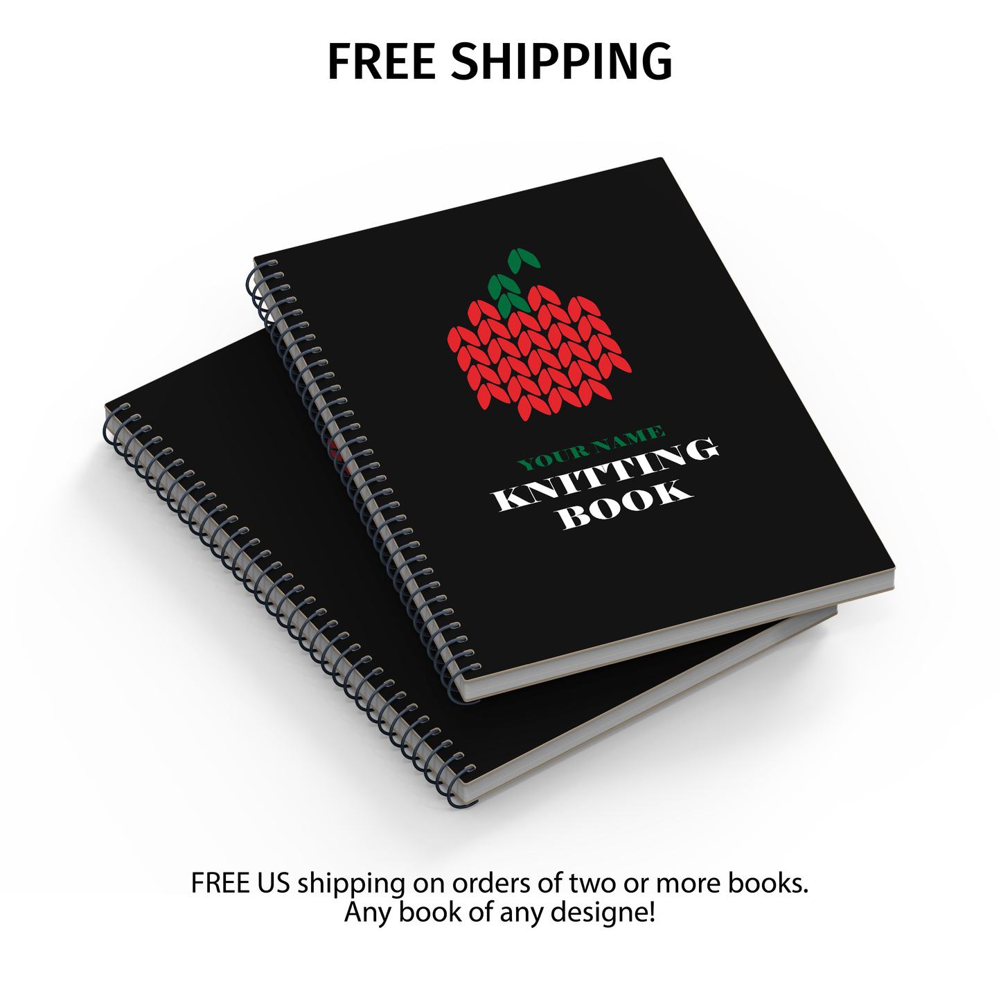 Personalized Knitting Journal | A5 Knitting Project Planner Notebook | Knitter's Log Book | Gift for Knitter