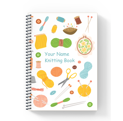 Personalized Knitting Book / Knitting Accessories / A5 / A4 / US Letter