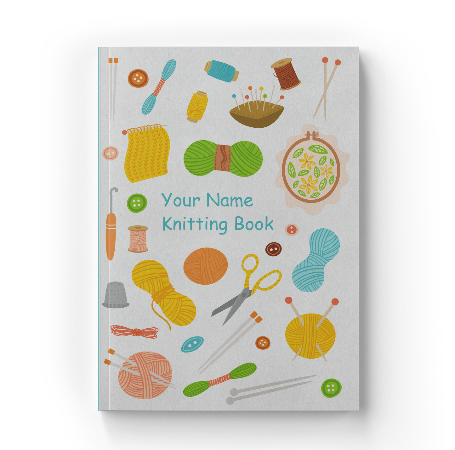 Personalized Knitting Book / Knitting Accessories / A5 / A4 / US Letter