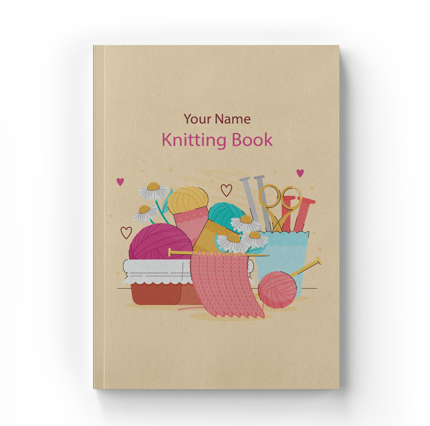 Knitting Book / Free Personalization / Knitting Accessories / Chamomile