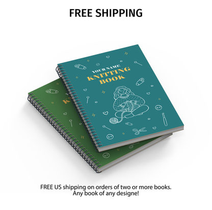 Personalized Knitting Book / Multicolor / Knitter Girl