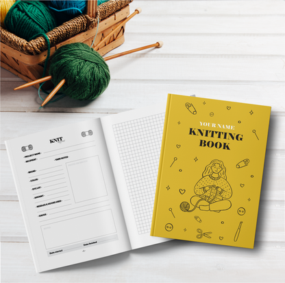 Personalized Knitting Book / Multicolor / Knitter Girl