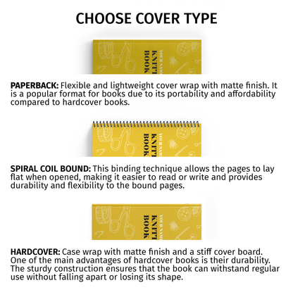 Knitting Book / Free Personalization / Knitting Accessories