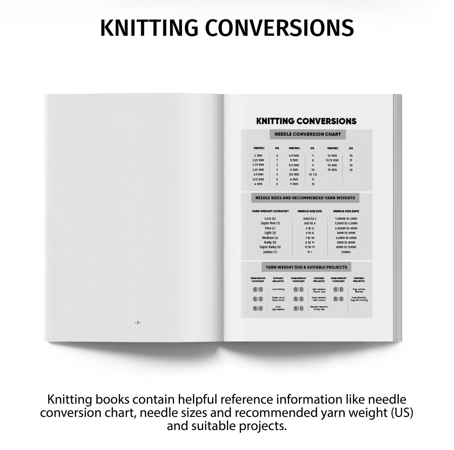 Knitting Book / Free Personalization / Knitting Accessories / Chamomile
