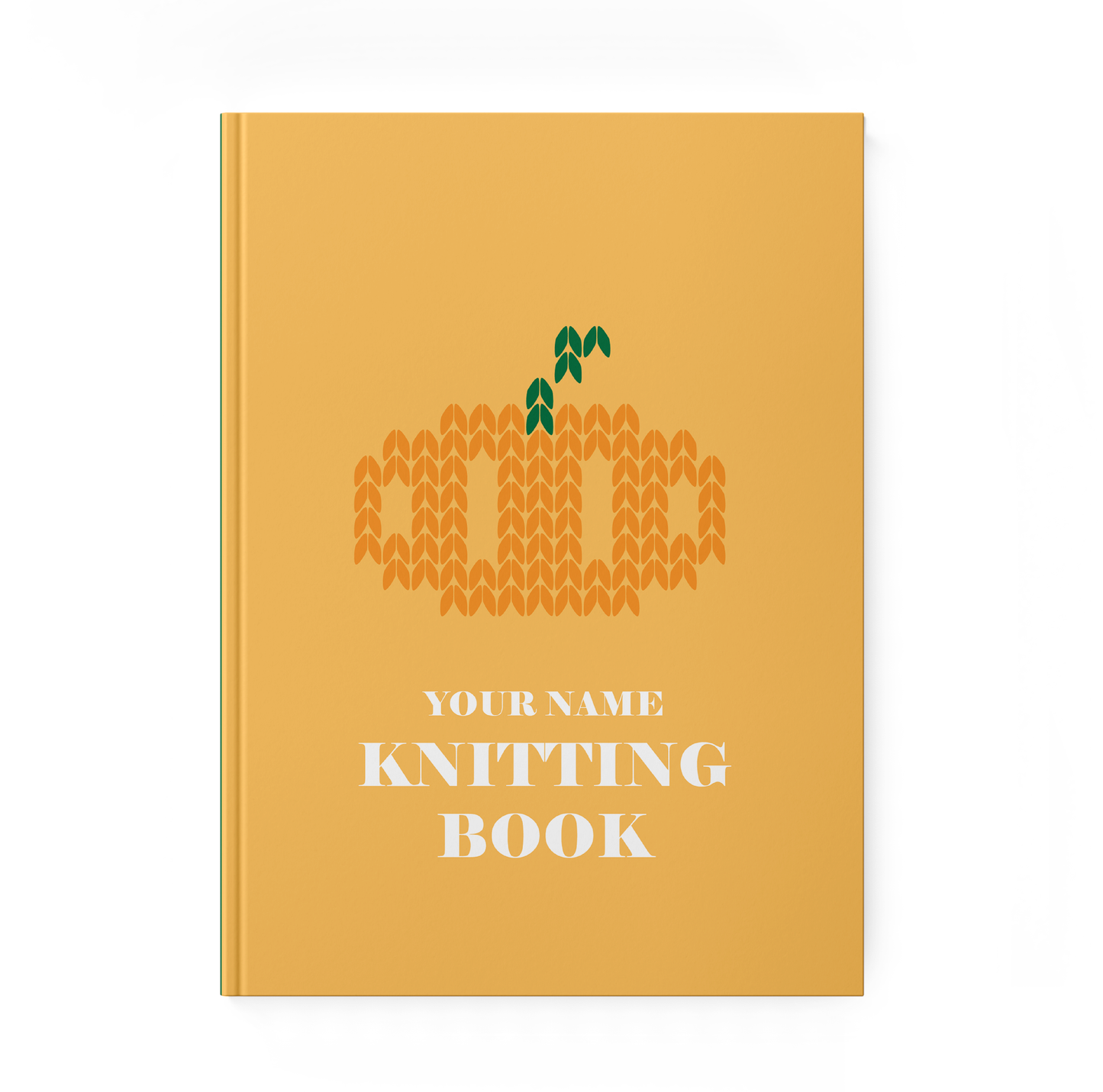 Personalized Knitting Book / Pumpkin / Autumn Vibes