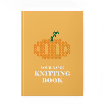 Personalized Knitting Book / Pumpkin / Autumn Vibes
