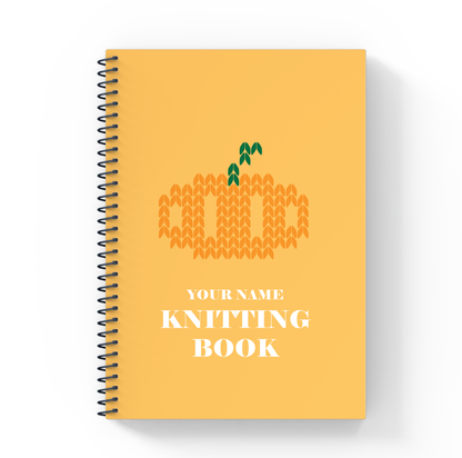 Personalized Knitting Book / Pumpkin / Autumn Vibes