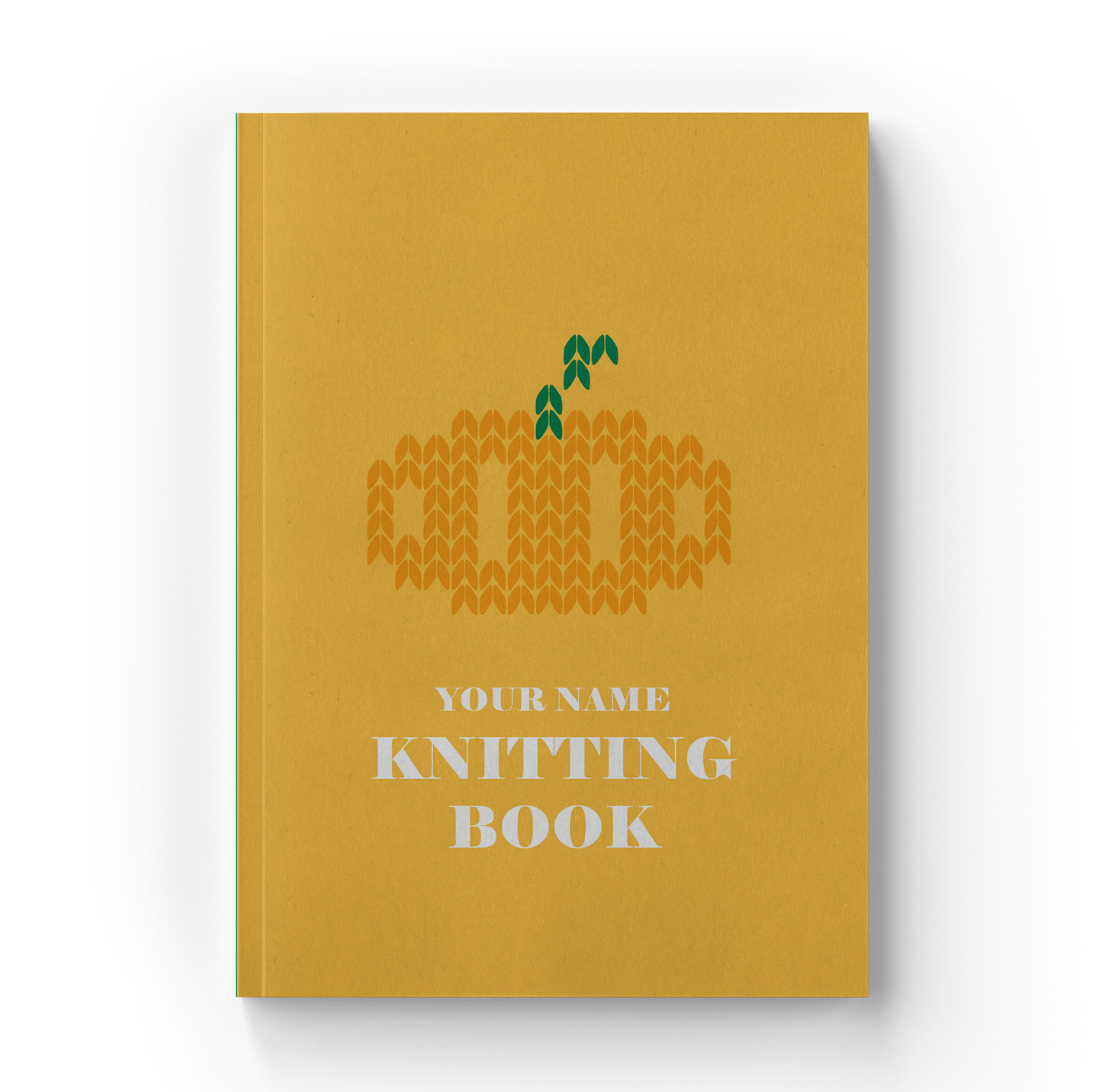 Personalized Knitting Book / Pumpkin / Autumn Vibes