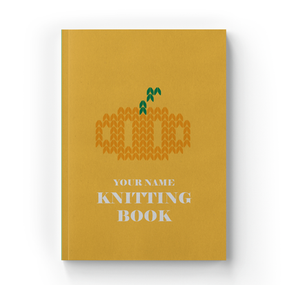 Personalized Knitting Book / Pumpkin / Autumn Vibes