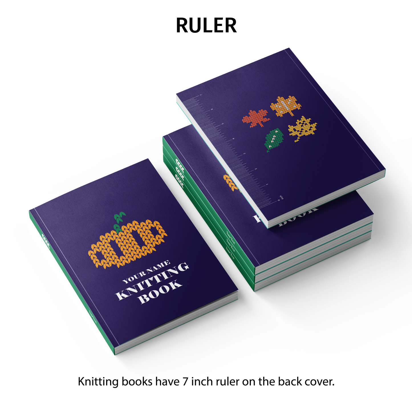 Personalized Knitting Book / Pumpkin / Autumn Vibes