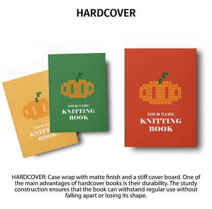 Personalized Knitting Book / Pumpkin / Autumn Vibes